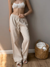Pants Mono "quilted cotton" milky