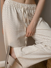 Pants Mono "quilted cotton" milky