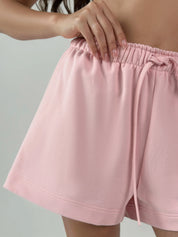 Cotton Shorts knitwear 3-thread pink