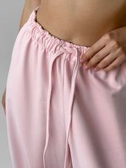 Cotton Pants knitwear 3-thread pink