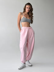 Cotton Pants knitwear 3-thread pink