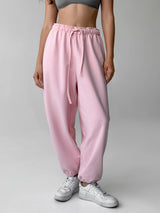 Cotton Pants knitwear 3-thread pink