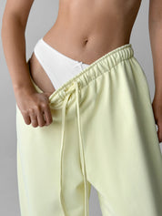 Cotton Pants knitwear 3-thread lemon