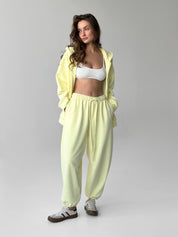 Cotton Pants knitwear 3-thread lemon