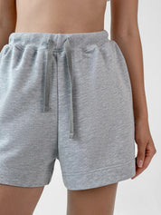 Cotton Shorts knitwear 3-thread gray