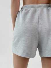 Cotton Shorts knitwear 3-thread gray