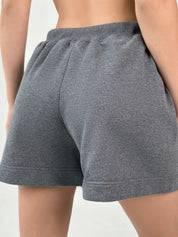 Cotton Shorts knitwear 3-thread graphite