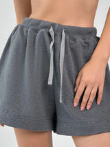 Cotton Shorts knitwear 3-thread graphite