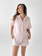 Muslin Suit shirt and shorts powder "fly" 2-sl