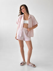 Muslin Suit shirt and shorts powder "fly" 2-sl