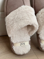Women's slippers HS-LUX suede mocha