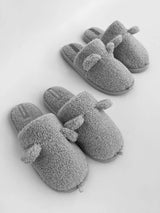 Women's HS fur slippers TEDDI grey