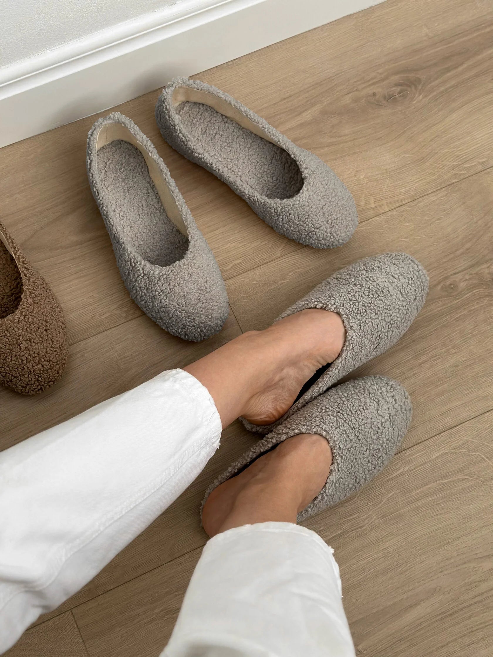 Shoes Women's ballet flats TEDDY grey