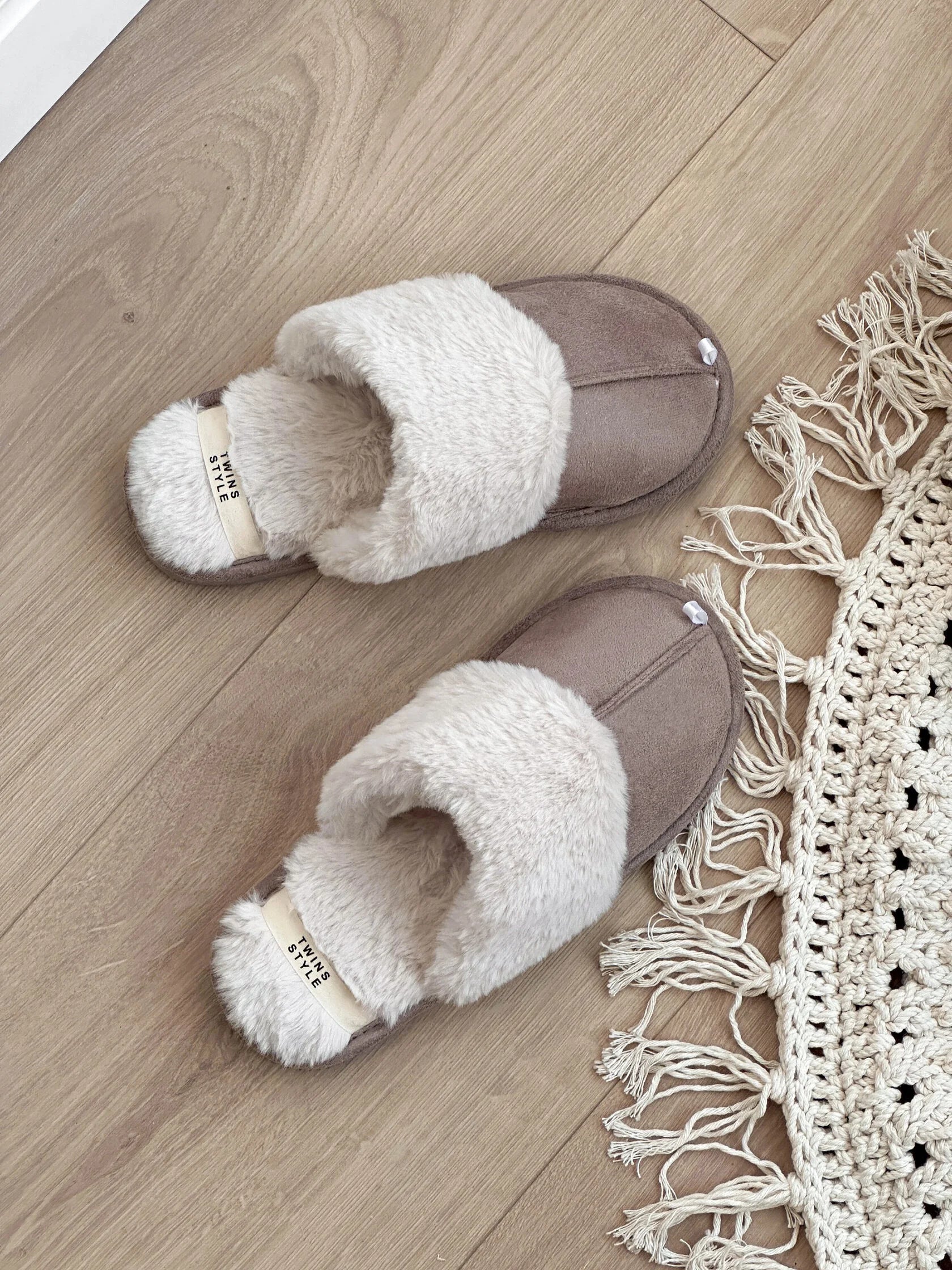 Women's slippers HS-LUX suede mocha