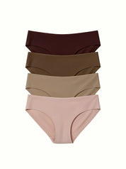 Set of 4 pairs of seamless slips
