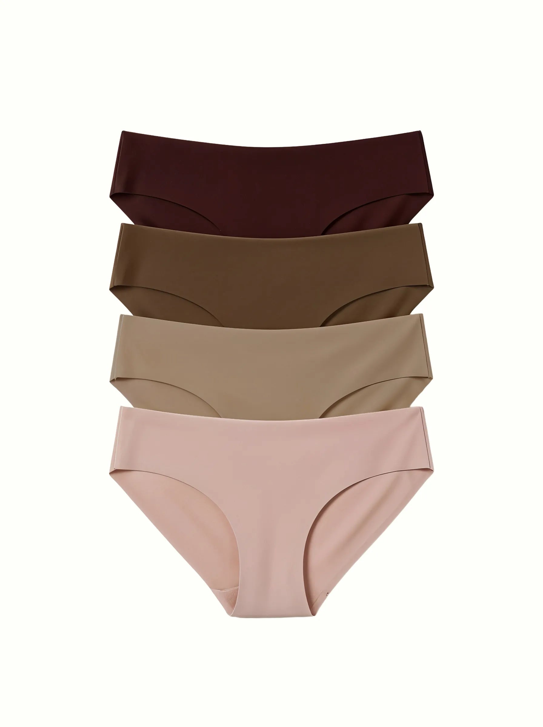 Set of 4 pairs of seamless slips