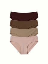 Set of 4 pairs of seamless slips