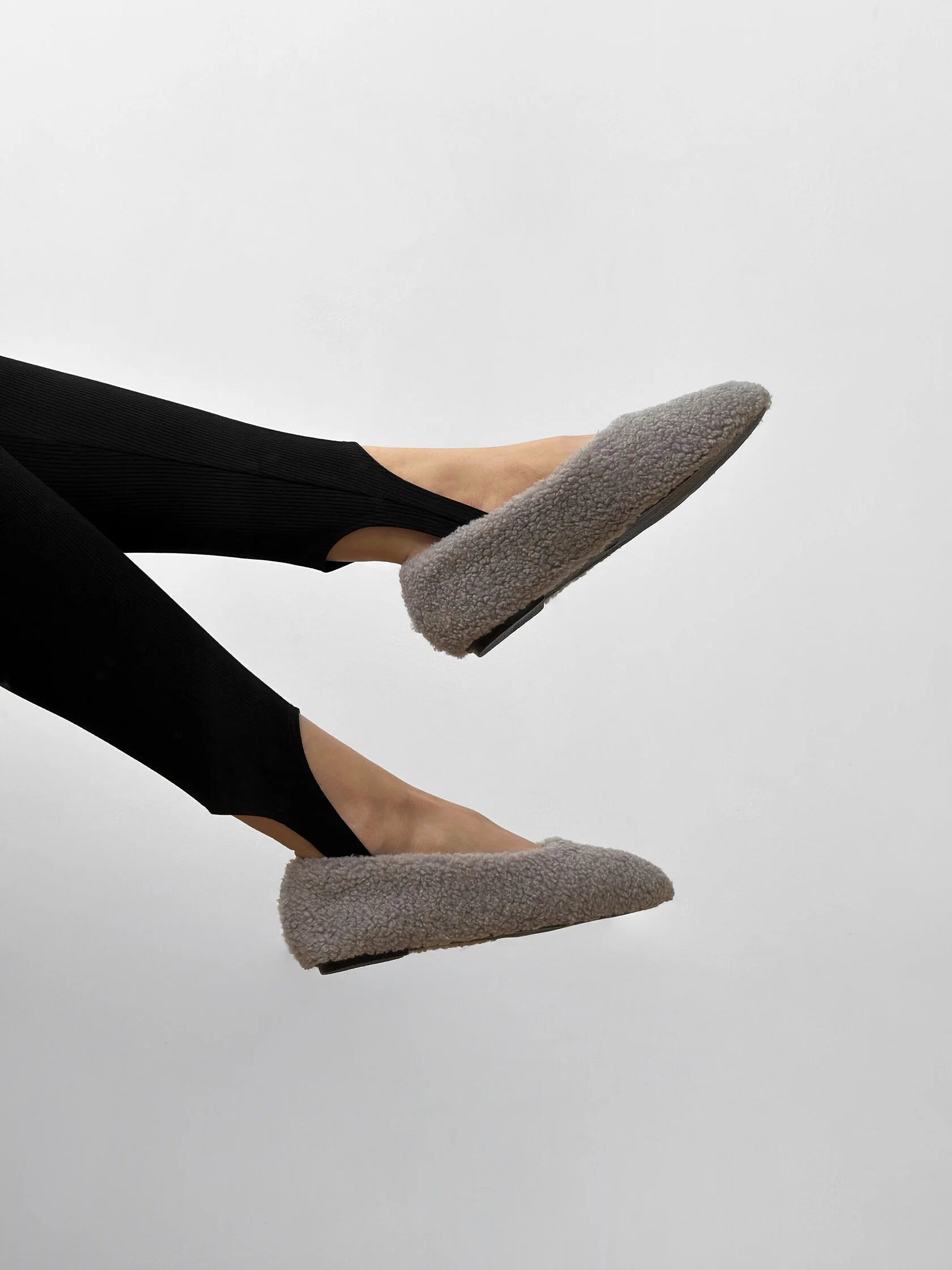 Shoes Women's ballet flats TEDDY grey