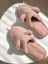 Women's HS fur slippers TEDDI pink