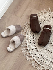 Women's slippers HS-LUX suede mocha