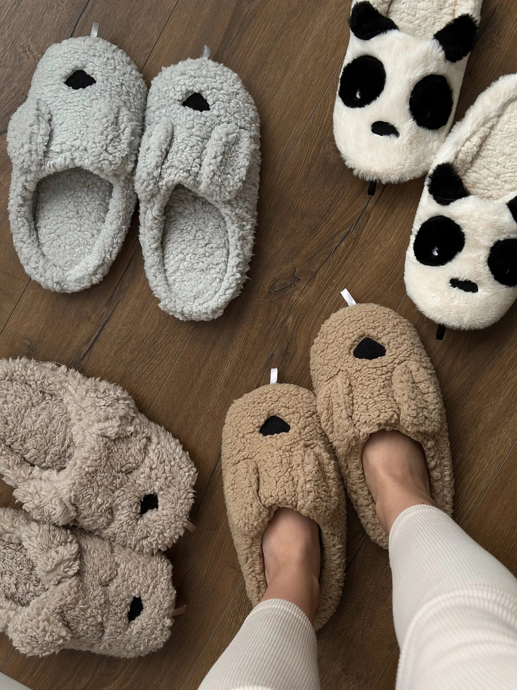 Women's slippers HS-LUX ANIMALS panda