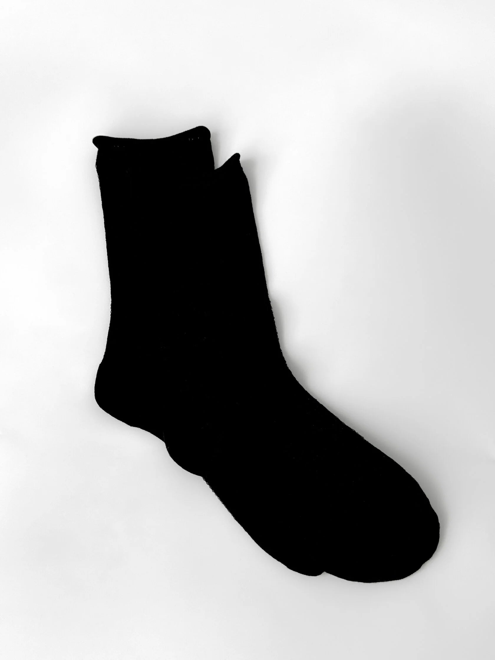 Black cotton openwork socks