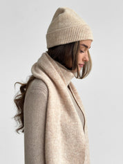 Women's light beige Alpaca scarf