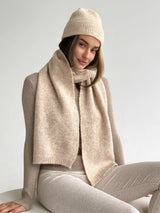 Women's light beige Alpaca scarf