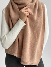 Women's peach Alpaca scarf