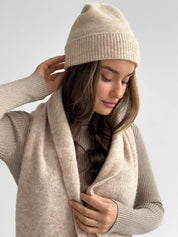 Women's light beige Alpaca scarf