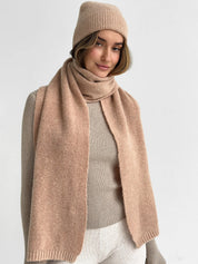 Women's peach Alpaca scarf