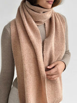 Women's peach Alpaca scarf