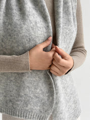 Women's scarf gray Alpaca