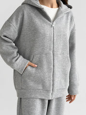 Suit Jacket and Pants (flat) 3-thread insulated gray