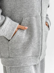 Suit Jacket and Pants (flat) 3-thread insulated gray