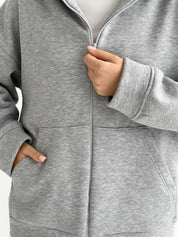 Suit Jacket and Pants (flat) 3-thread insulated gray
