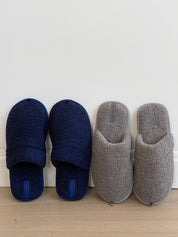 Men's Teddy slippers, blue
