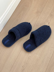 Men's Teddy slippers, blue