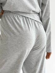 Knitwear Coolir set of long sleeves wide and pants gray