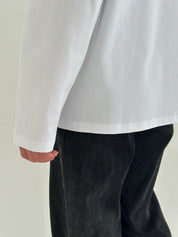 Longsleeve with white trim, white