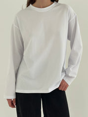 Longsleeve with white trim, white