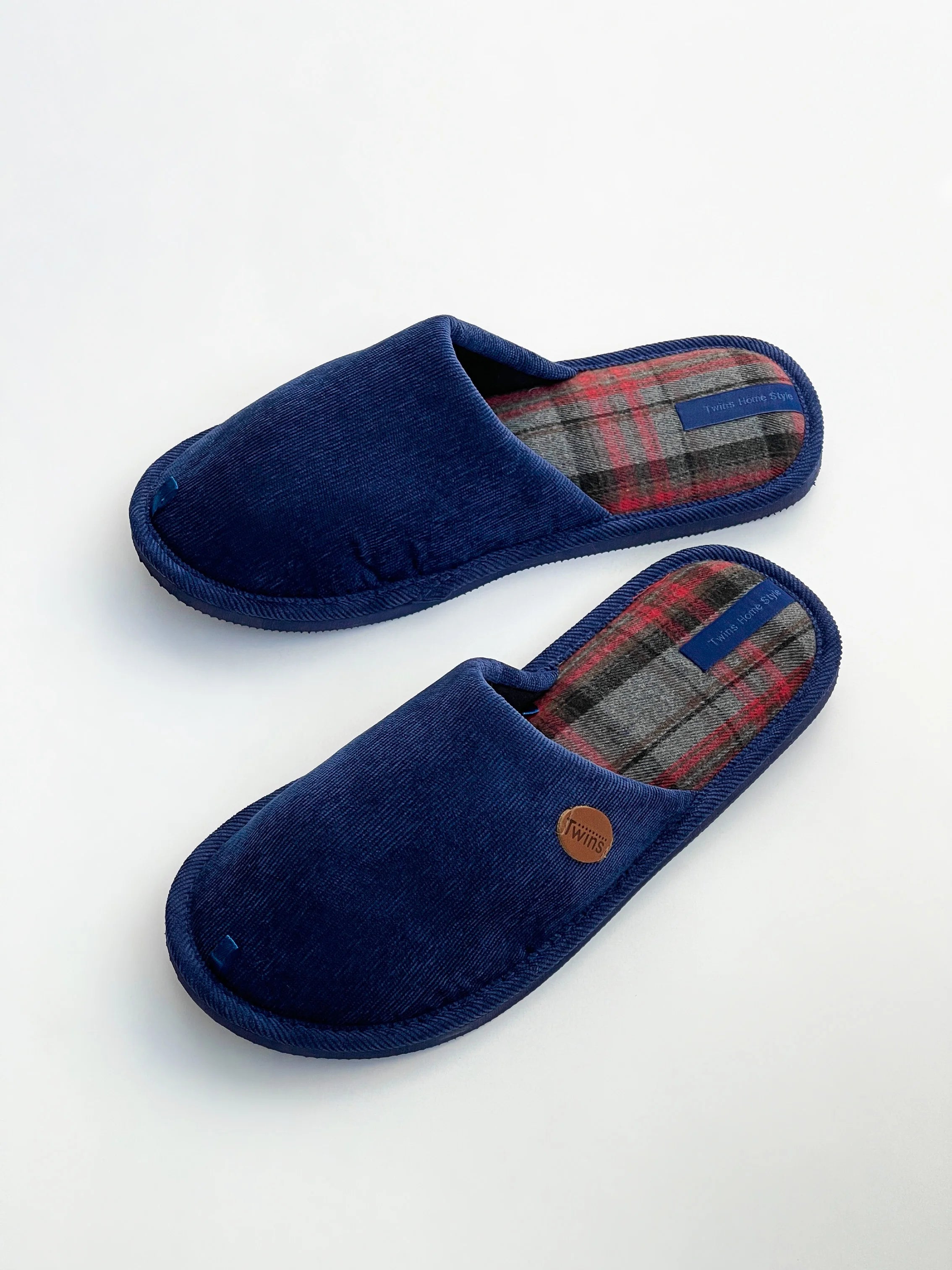 Men's blue slippers