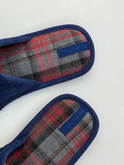 Men's blue slippers