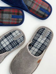 Men's blue slippers