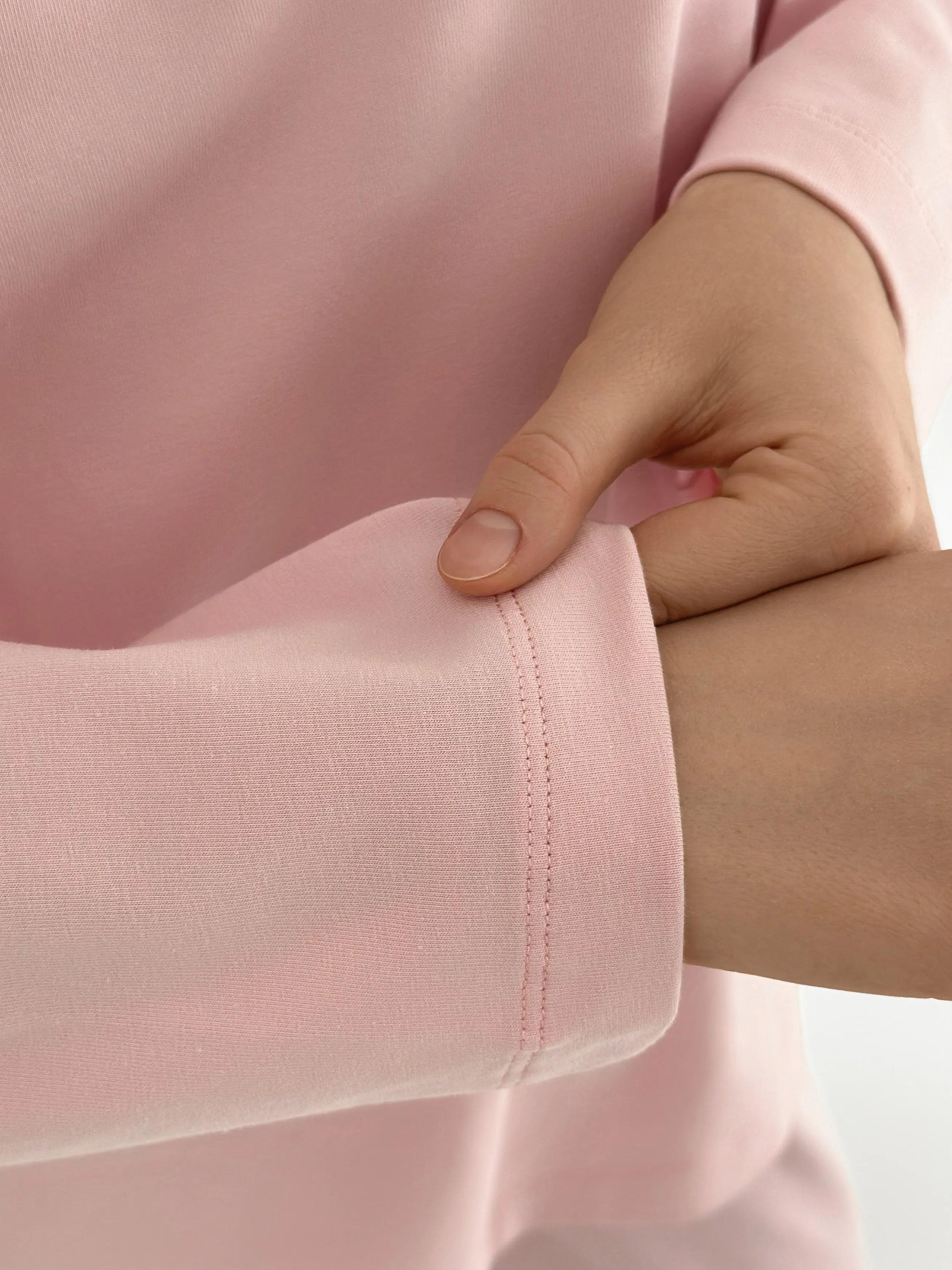 Knitwear Coolir set of long sleeves wide and pants pink