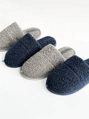 Children's fur slippers TEDDI blue