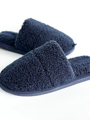 Kids’ Soft Teddy Slippers in Blue