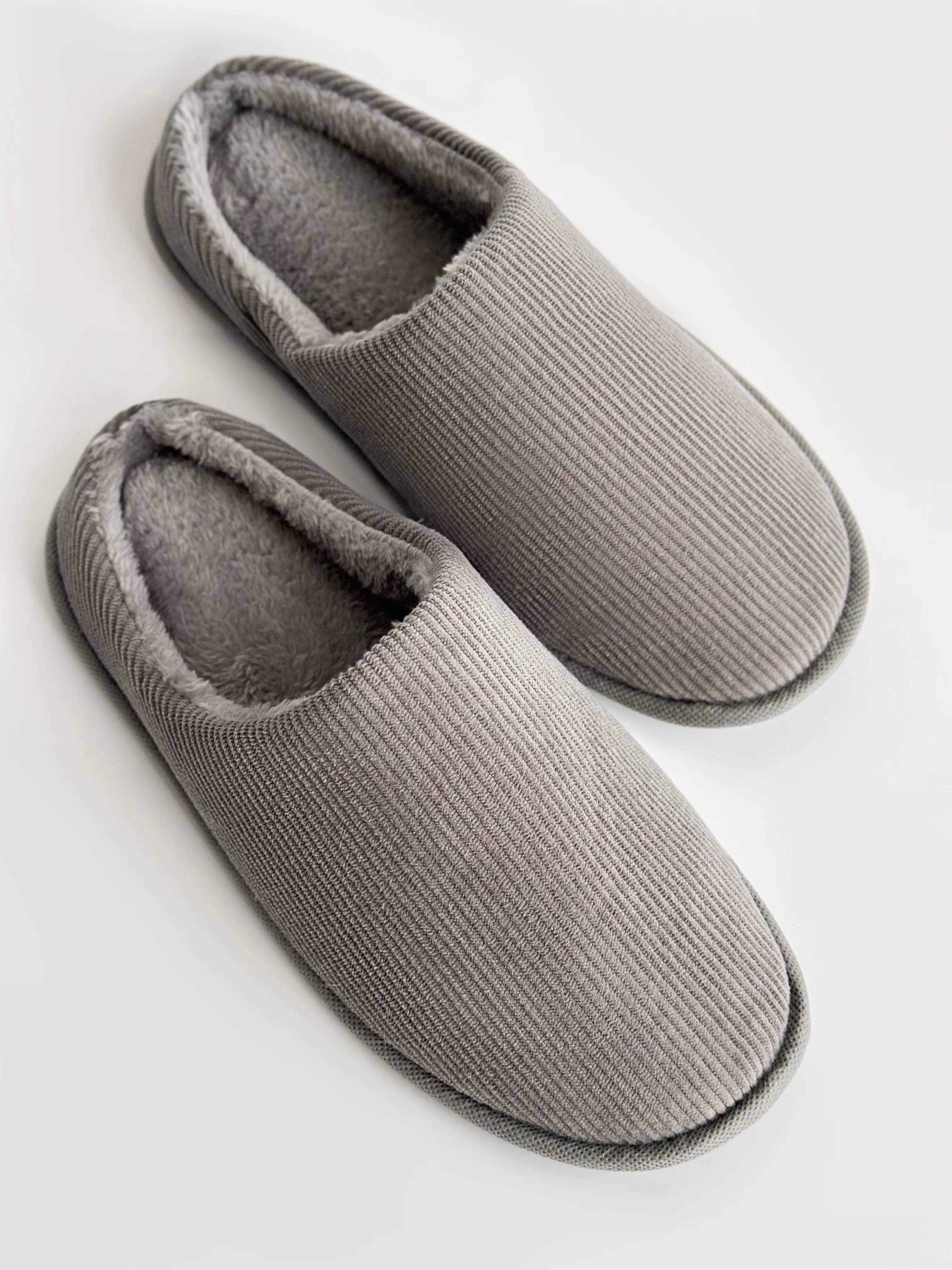 Men's slippers VELVET gray