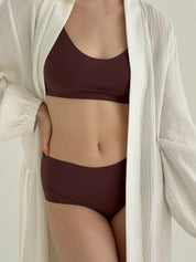 Underwear panties briefs seamless brown