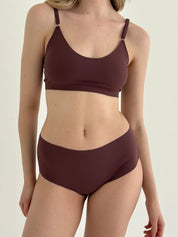 Underwear panties briefs seamless brown